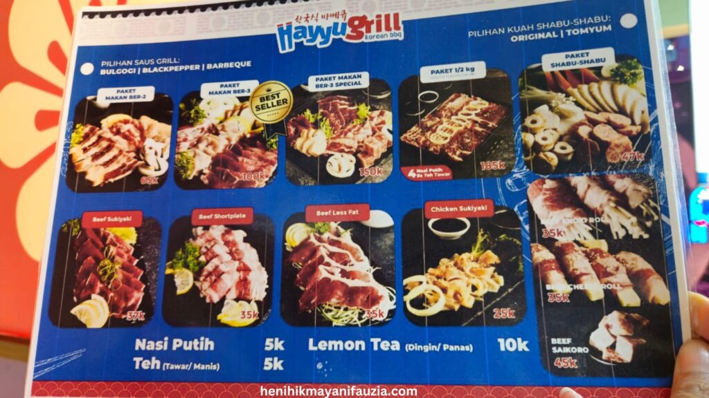 Hayyu Grill Korean bbq di Sukabumi