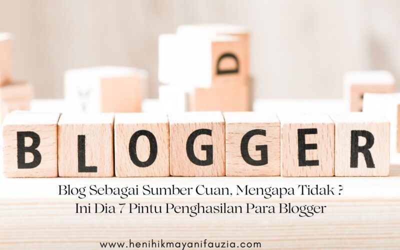 Pintu penghasilan para blogger