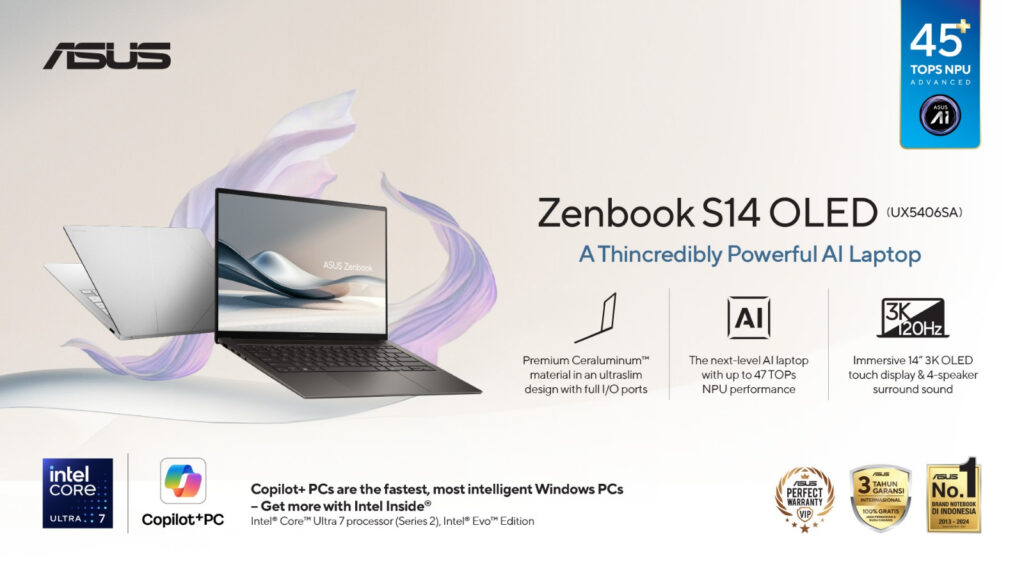 ASUS Zenbook S14 OLED (UX5406SA) 