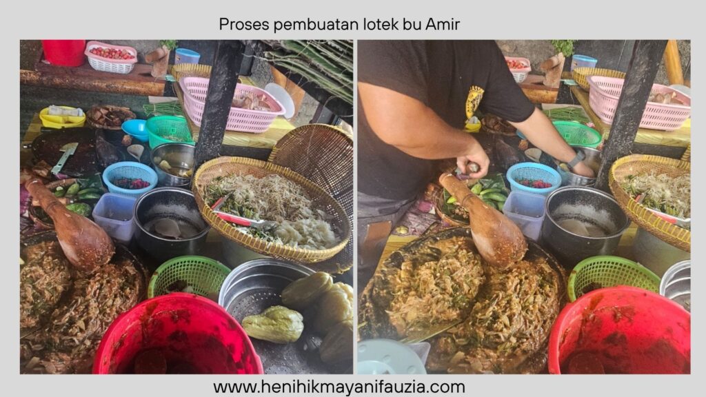 bahan-bahan dalam lotek bu Amir
