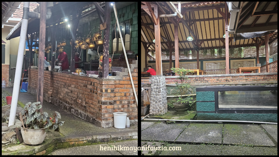 Gazebo di rumah makan Pawon Ligar