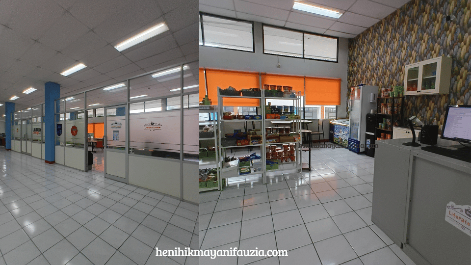 kafe di perpustakaan UPI
