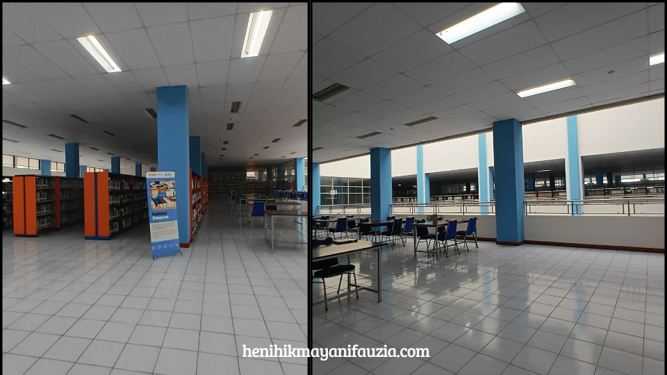 lantai dua perpustakaan UPI