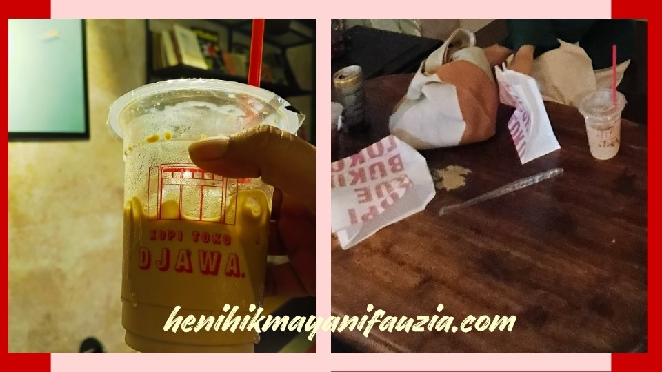 Menu kopi dan makanan di Kopi Toko Djawa
