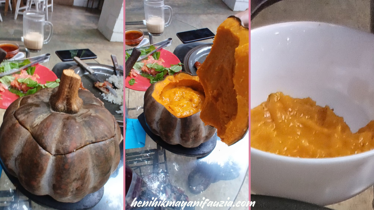 Sup Jamur labu asap di Asap Isep Smoke House